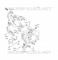 SUPPORTO DEL MOTORE per Kawasaki ER-6F 2010