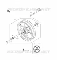 RUOTA ANTERIORE per Kawasaki ER-6F 2012