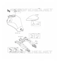 ETICHETTE per Kawasaki ER-6F 2012