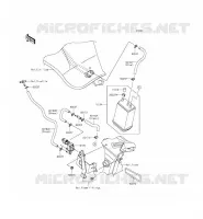 FUEL EVAPORAZIONE SISTEMA(CA) per Kawasaki ER-6F 2012