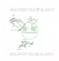 ADESIVI(Green)(ECF) per Kawasaki ER-6F 2013