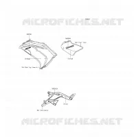 ADESIVI(Orange)(EEF) per Kawasaki ER-6F 2013