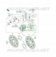 FRENO ANTERIORE per Kawasaki ER-6F 2013