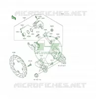 FRENO POSTERIORE per Kawasaki ER-6F 2013