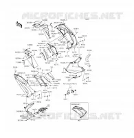 LOWER CUFFIA(1/2)(ECF EEF) per Kawasaki ER-6F 2013