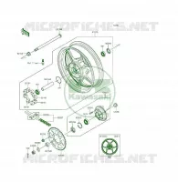 MOZZO POSTERIORE per Kawasaki ER-6F 2013
