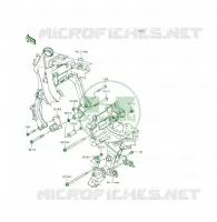 SUPPORTO DEL MOTORE per Kawasaki ER-6F 2013