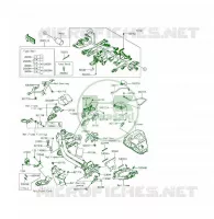 TELAIO MATERIALE ELETTRICO(1/2) per Kawasaki ER-6F 2013