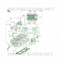 TESTATA per Kawasaki ER-6F 2013