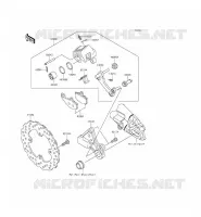 FRENO POSTERIORE per Kawasaki ER-6F 2013