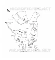 FUEL EVAPORAZIONE SISTEMA(CA) per Kawasaki ER-6F 2013