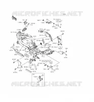 PARTI DEL TELAIO (COUVERTURE) per Kawasaki ER-6F 2013