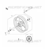 RUOTA ANTERIORE per Kawasaki ER-6F 2013