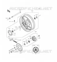 RUOTA POSTERIORE   CATENA per Kawasaki ER-6F 2013