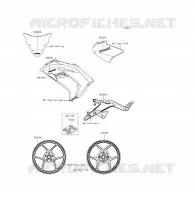 ADESIVI(Red)(EGF) per Kawasaki ER-6F 2014