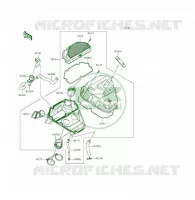 FILTRO DELL'ARIA per Kawasaki ER-6F 2014