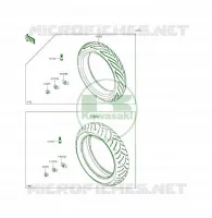 PNEUMATICI(ECF EFF) per Kawasaki ER-6F 2014