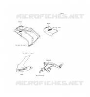 ADESIVO(ORANGE)(VERT)(GRIS) per Kawasaki ER-6F 2014
