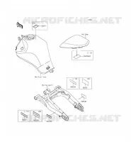 ETICHETTE per Kawasaki ER-6F 2014