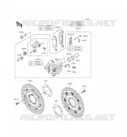 FRENO ANTERIORE per Kawasaki ER-6F 2014