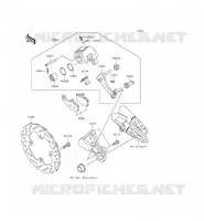 FRENO POSTERIORE per Kawasaki ER-6F 2014