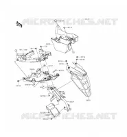 PARAFANGO POSTERIORE per Kawasaki ER-6F 2014