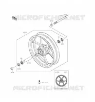 RUOTA ANTERIORE per Kawasaki ER-6F 2014