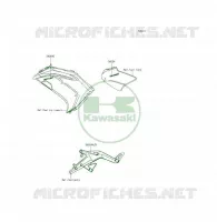 ADESIVI(Black)(ECF) per Kawasaki ER-6F 2015