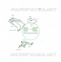ADESIVI(White)(EDS) per Kawasaki ER-6F 2015