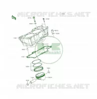 CILINDRO   PISTONE per Kawasaki ER-6F 2015