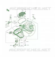 FILTRO DELL'ARIA per Kawasaki ER-6F 2015