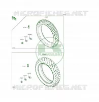 PNEUMATICI(ECF EFF) per Kawasaki ER-6F 2015
