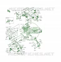 POGGIAPIEDI per Kawasaki ER-6F 2015