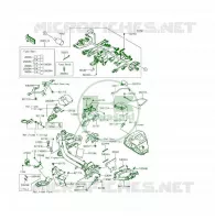 TELAIO MATERIALE ELETTRICO(2/2) per Kawasaki ER-6F 2015
