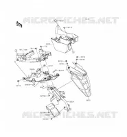 PARAFANGO POSTERIORE per Kawasaki ER-6F 2015