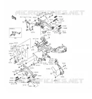 POGGIAPIEDI per Kawasaki ER-6F 2015