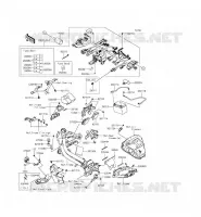TELAIO MATERIALE ELETTRICO per Kawasaki ER-6F 2015