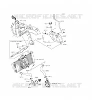 TUBO DELL'ACQUA per Kawasaki ER-6F 2015