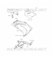 ADESIVO(WHITE) per Kawasaki ER-6F ABS 2013