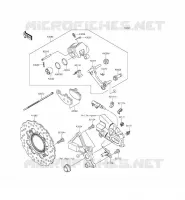 FRENO POSTERIORE per Kawasaki ER-6F ABS 2013