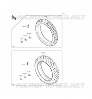 PNEUMATICI per Kawasaki ER-6F ABS 2013