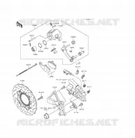 FRENO POSTERIORE per Kawasaki ER-6F ABS 2013