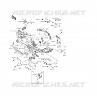 PARTI DEL TELAIO (COUVERTURE) per Kawasaki ER-6F ABS 2013