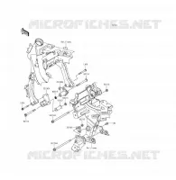 SUPPORTO DEL MOTORE per Kawasaki ER-6F ABS 2013