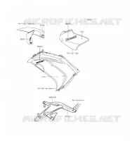 ADESIVO(GRAY) per Kawasaki ER-6F ABS 2014