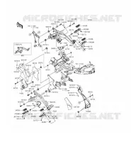 POGGIAPIEDI per Kawasaki ER-6F ABS 2014