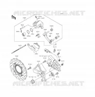 FRENO POSTERIORE per Kawasaki ER-6F ABS 2014