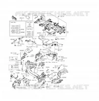 TELAIO MATERIALE ELETTRICO per Kawasaki ER-6F ABS 2014
