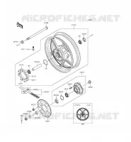 RUOTA POSTERIORE   CATENA per Kawasaki ER-6F ABS 2014