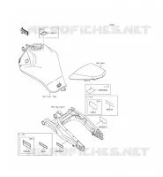 ETICHETTE per Kawasaki ER-6F ABS 2014
